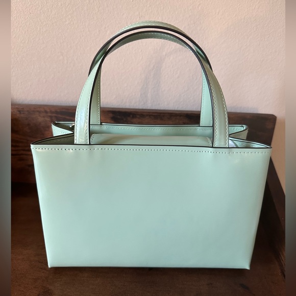 Kate Spade $298 MSRP NWT Spazzolato Small Tote, Pistachio Cream - Picture 4 of 16